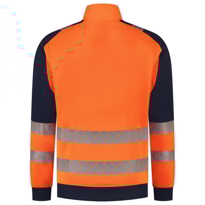 Tricorp Redefined high vis sweater met rits industrieel wasbaar oranje blauw maat XS