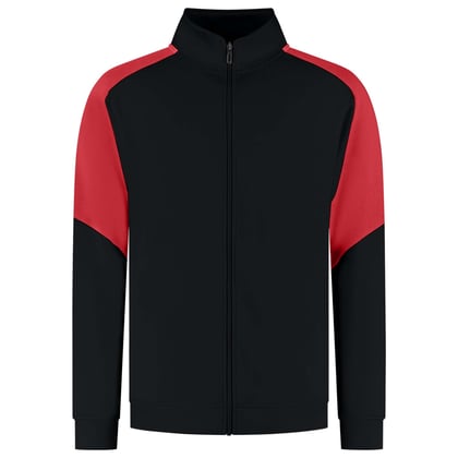 Tricorp Redefined bicolor sweatvest zwart rood maat XS