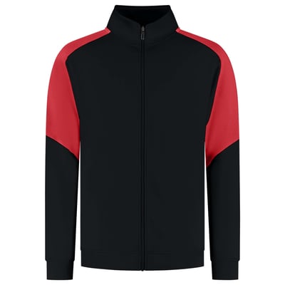Tricorp Redefined bicolor sweatvest zwart rood maat XS