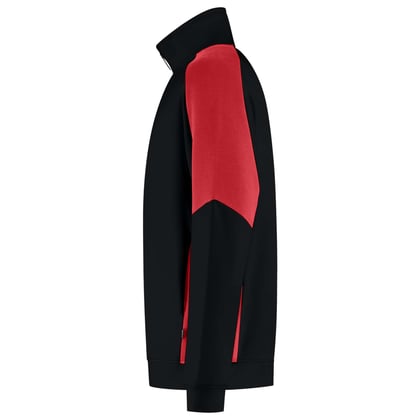Tricorp Redefined bicolor sweatvest zwart rood maat XS