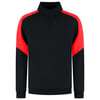 Tricorp Redefined bicolor sweater met rits zwart rood maat XS 