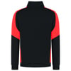 Tricorp Redefined bicolor sweater met rits zwart rood maat XS 
