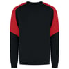 Tricorp Redefined bicolor sweater zwart rood maat XS