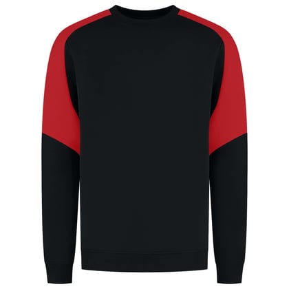 Tricorp Redefined bicolor sweater zwart rood maat XS