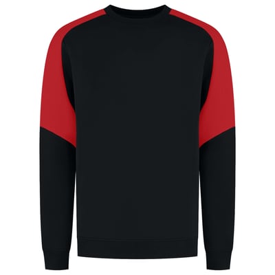 Tricorp Redefined bicolor sweater zwart rood maat XS