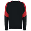 Tricorp Redefined bicolor sweater zwart rood maat XS