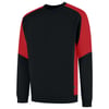 Tricorp Redefined bicolor sweater zwart rood maat XS