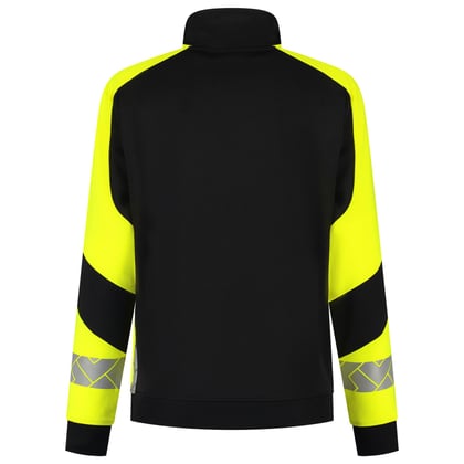Tricorp Redefined dames reflective sweatvest zwart geel maat XS
