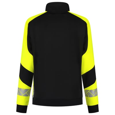 Tricorp Redefined dames reflective sweatvest zwart geel maat XS