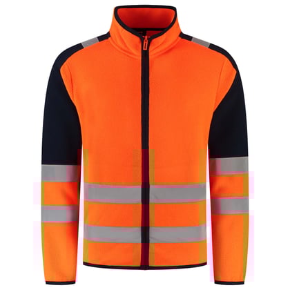 Tricorp Redefined high vis fleecejack oranje blauw maat XS