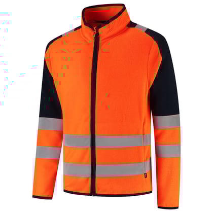 Tricorp Redefined high vis fleecejack oranje blauw maat XS