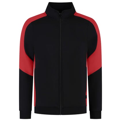 Tricorp Redefined dames bicolor sweatvest zwart rood maat XS