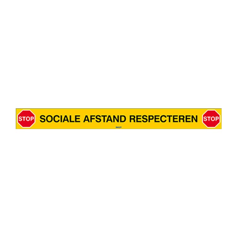 Brady sticker Sociale afstand houden 800x80mm