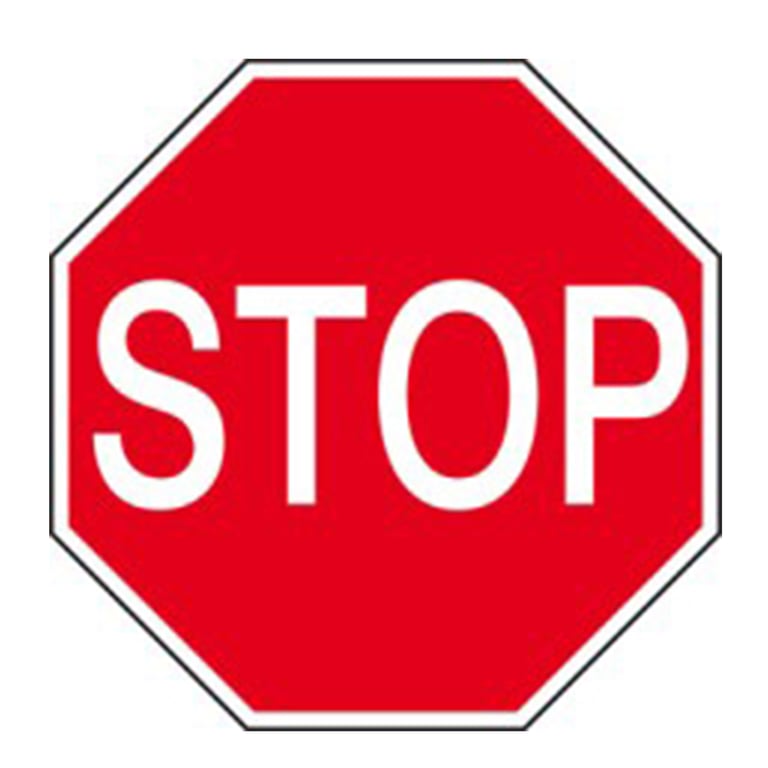 Brady pictogram voor vloermarkering stop 350mm