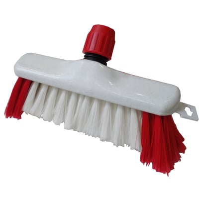 Linea luiwagen Rilsan met baard 23cm rood/wit