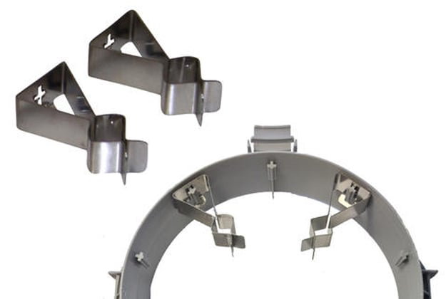 Kwastenclip RVS