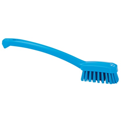 Vikan afwasborstel klein model hygiënisch blauw