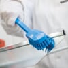 Vikan afwasborstel klein model hygiënisch blauw