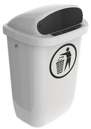 Afvalbak DIN-PK 50ltr antraciet 