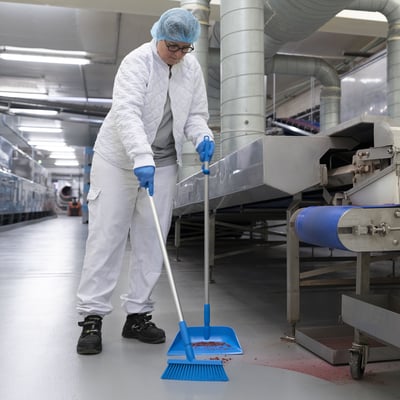 Vikan vloerveger 250mm blauw