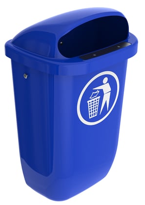 Afvalbak DIN-PK 50ltr blauw 
