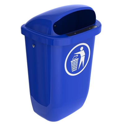 Afvalbak DIN-PK 50ltr blauw 