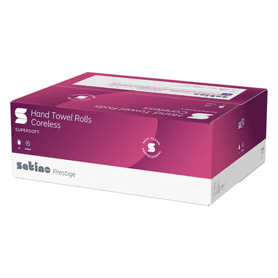 Satino prestige handdoekrol cellulose 1-lgs 110mtr 19,3x32cm