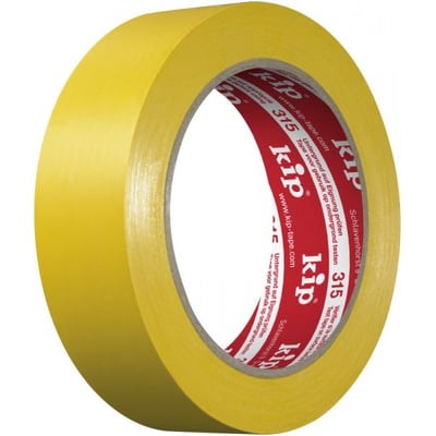 Kip 315 PVC tape geel 30mmx33mtr 