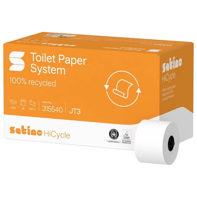 Satino HiCycle jumbo toiletrollen recycle 2-lgs 24 rol
