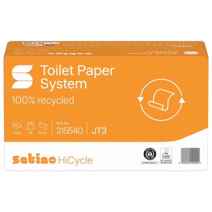 Satino HiCycle jumbo toiletrollen recycle 2-lgs 24 rol