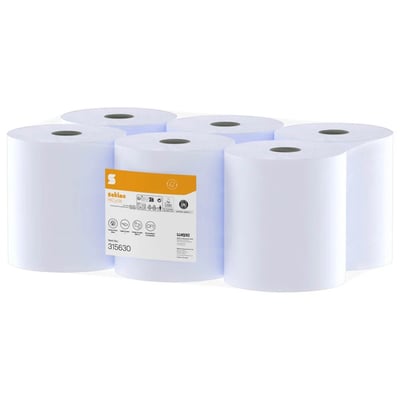 Satino HiCycle poetspapier 1-lgs 300mtr x 20cm 6 rollen blauw 