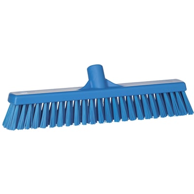 Vikan bezem combi 40cm hygiënisch blauw