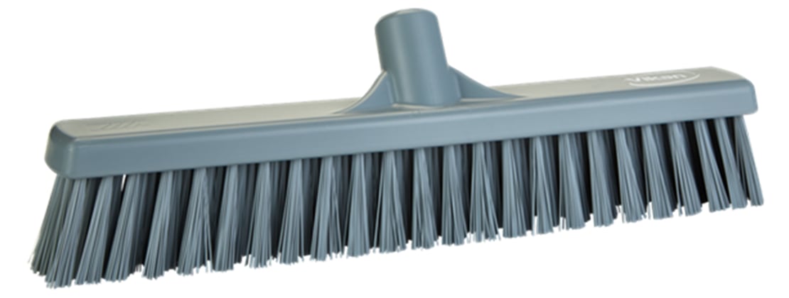 Vikan bezem combi 40cm hygiënisch grijs