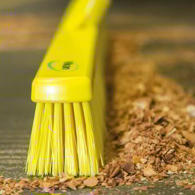 Vikan bezem combi 40cm hygiënisch geel