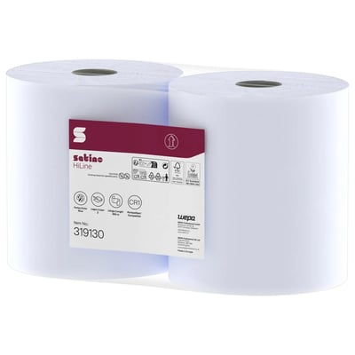 Satino HiLine poetsrollen 2-lgs blauw 23x25cm 350mtr
