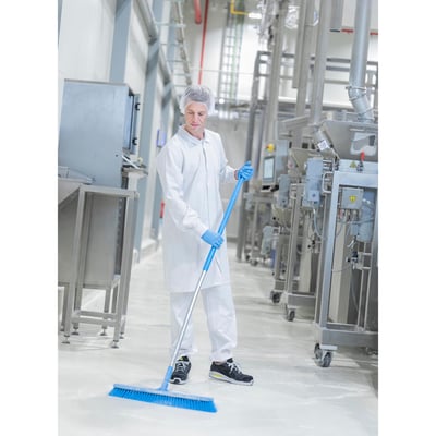 Vikan hygiënische vloerveger 60cm zacht blauw