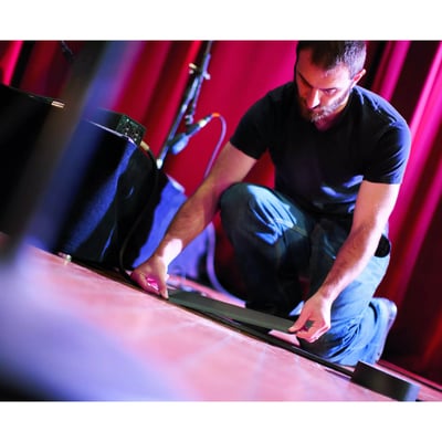 Kip 323 Gaffer's tape zwart 50mm x 50mtr  