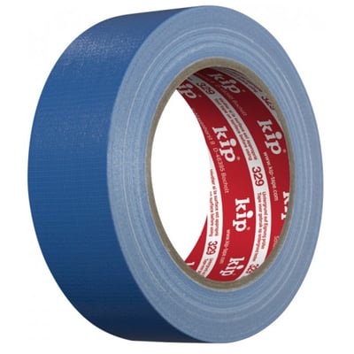 Kip 329 UV textieltape premium blauw  38mm x 25mtr  