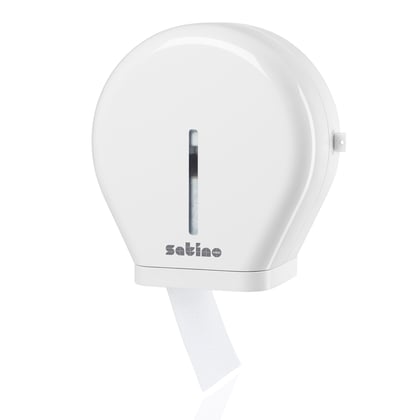 Satino toiletpapierdispenser voor jumborollen klein wit