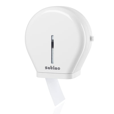 Satino toiletpapierdispenser voor jumborollen klein wit