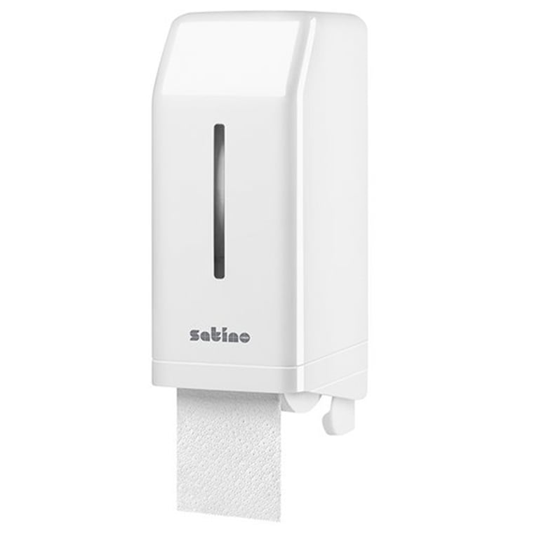 Satino toiletpapierdispenser voor 2 doppenrollen 149x387x161mm wit