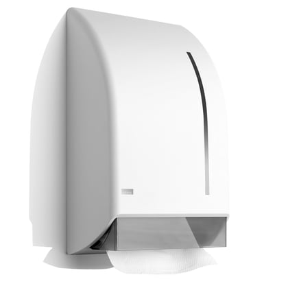 BlackSatino handdoekdispenser kunststof wit bruikleen
