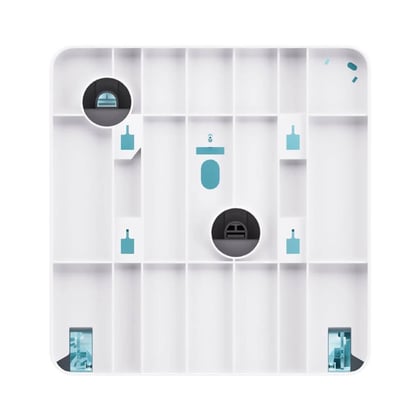 Satino jumbo toiletpapierdispenser wit 