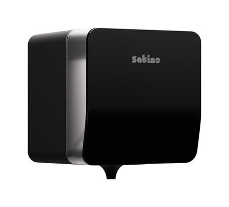 Satino centerfeed poetsroldispenser plus zwart 