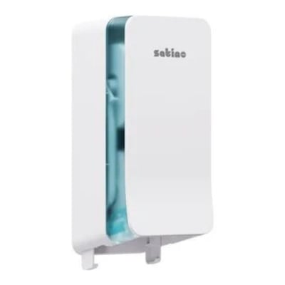 Satino system toiletpapierdispenser wit voor dubbele rollen