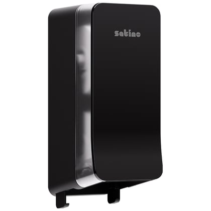 Satino toiletdispenser voor dubbele rollen zwart