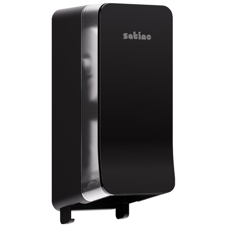 Satino toiletdispenser voor dubbele rollen zwart