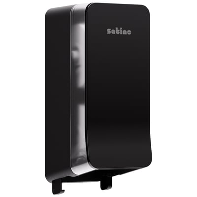 Satino toiletdispenser voor dubbele rollen zwart 
