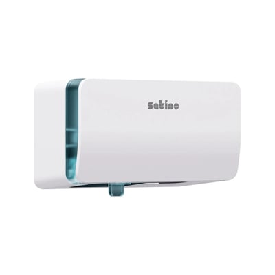 Satino dispenser dubbele rol toiletpapier wit  