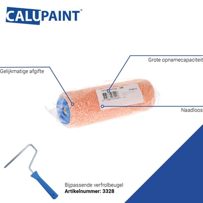 CaluPaint verfrol 18cm Profi-Mix oranje 6mm poolhoogte